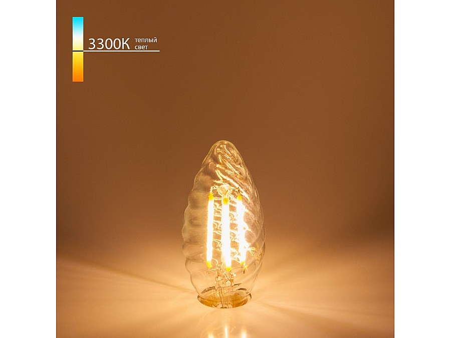Лампа светодиодная Elektrostandard Свеча витая F E14 7Вт 3300K BLE1413