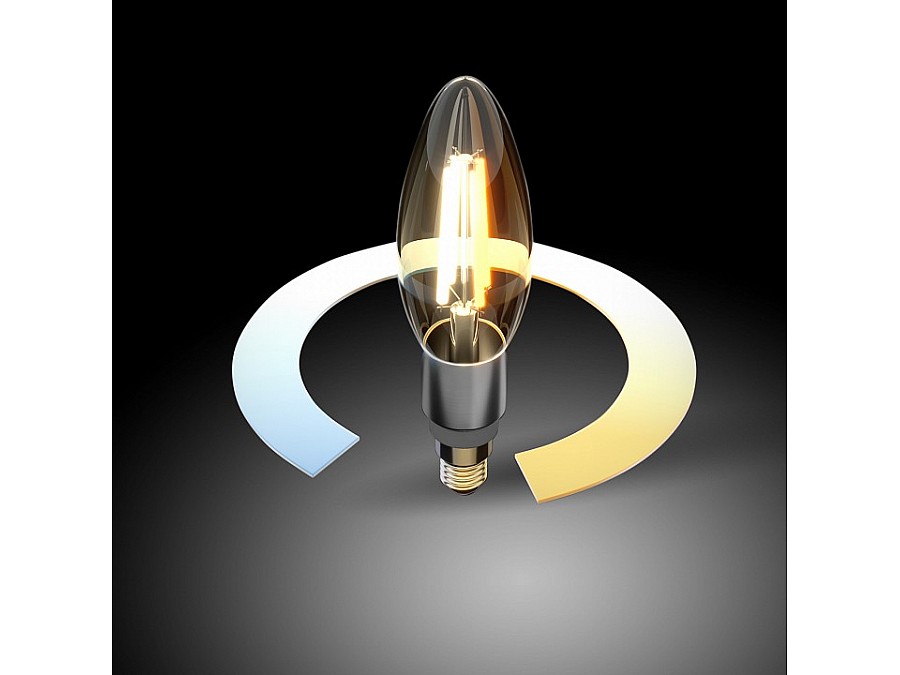 Лампа светодиодная с управлением через Wi-Fi Elektrostandard Умная лампа Свеча F E14 5Вт 3300, 4200, 6500K BLE1437