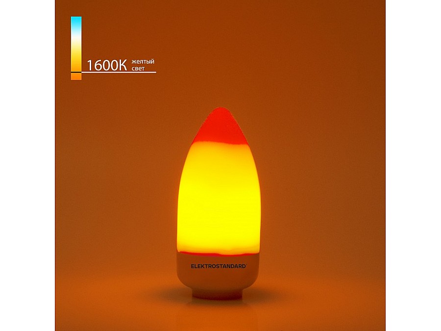 Лампа светодиодная Elektrostandard Лампа пламя E14 3Вт 1600K BLE1436