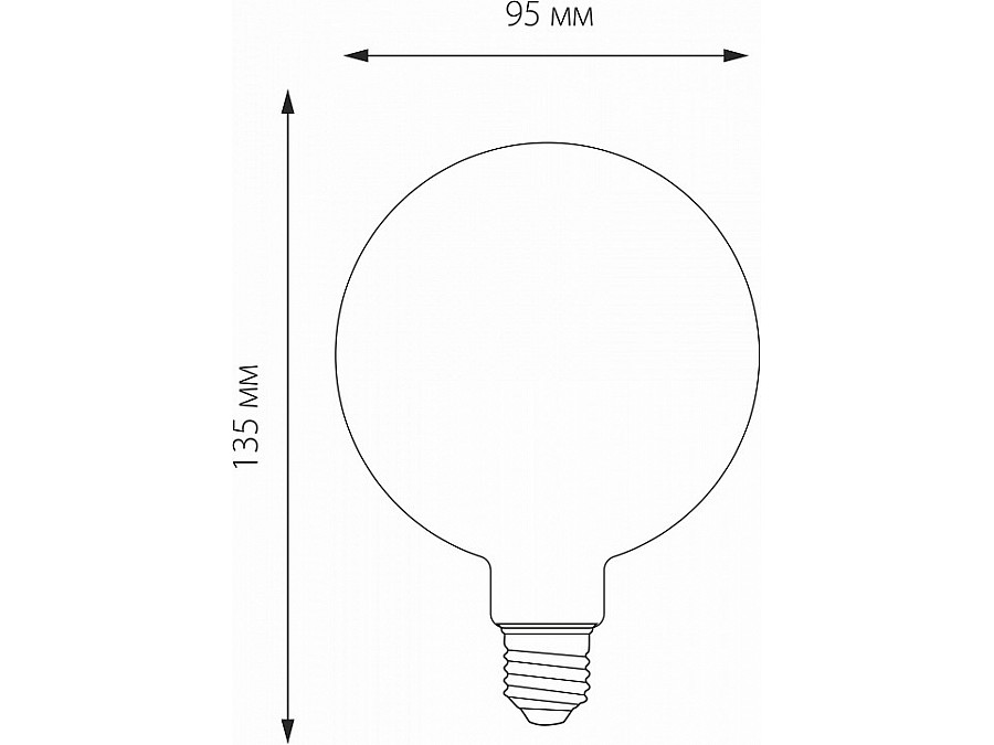 Лампа светодиодная Elektrostandard G95 F E27 6Вт 3300K BLE2704