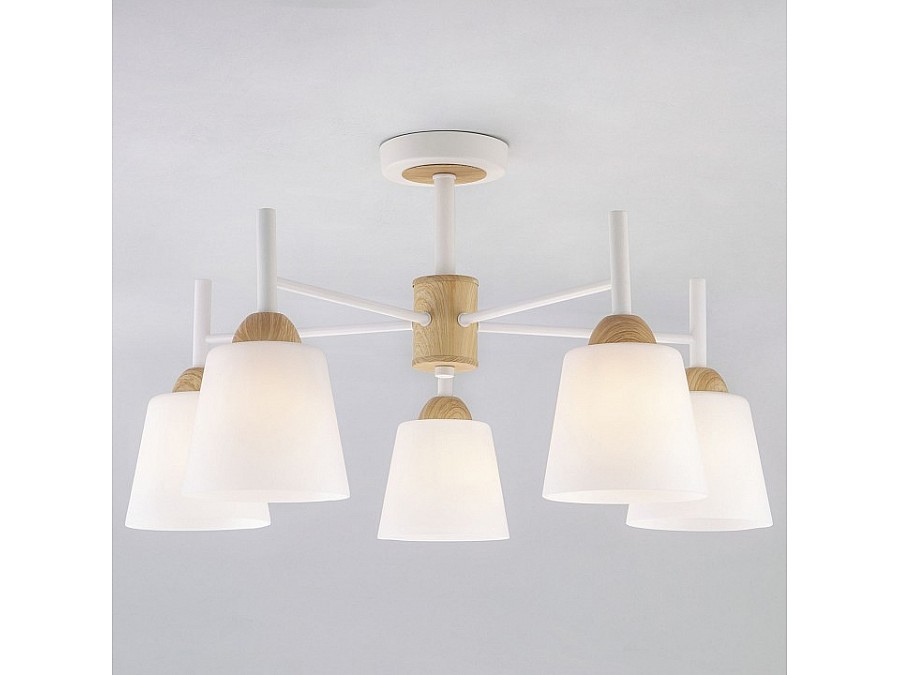 Люстра на штанге Eurosvet Fresco 70085/5 белый