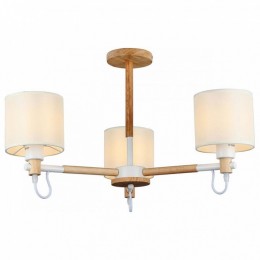 Люстра на штанге Imex MD.19107 MD.19107-3-S-WOOD+WH