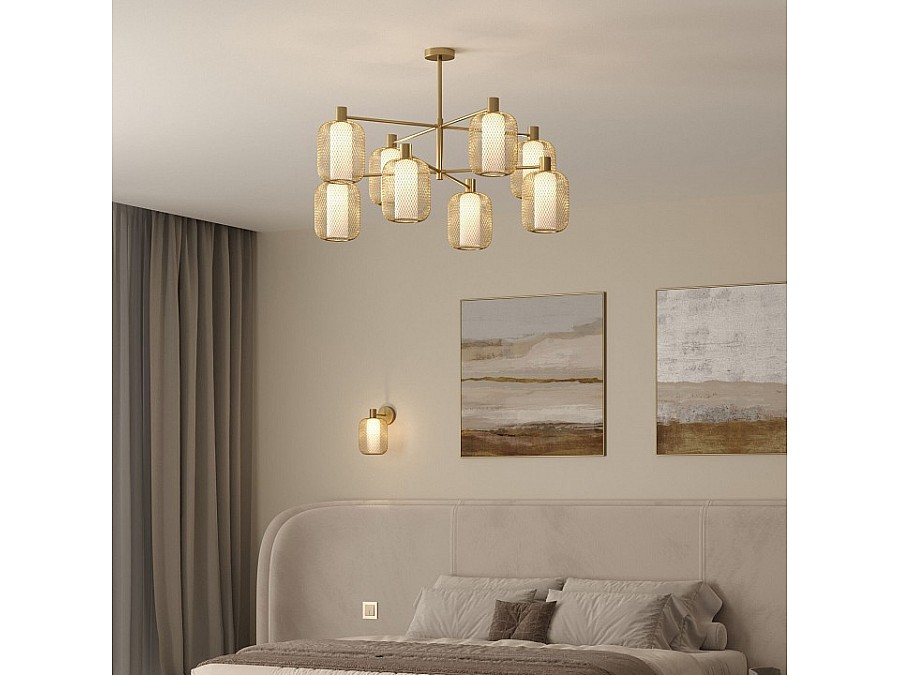 Люстра на штанге Eurosvet Voile 30192/8 золото