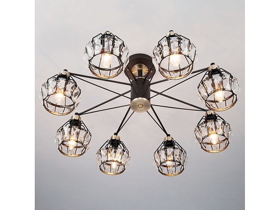 Люстра на штанге Eurosvet Lord 70075/8 черный