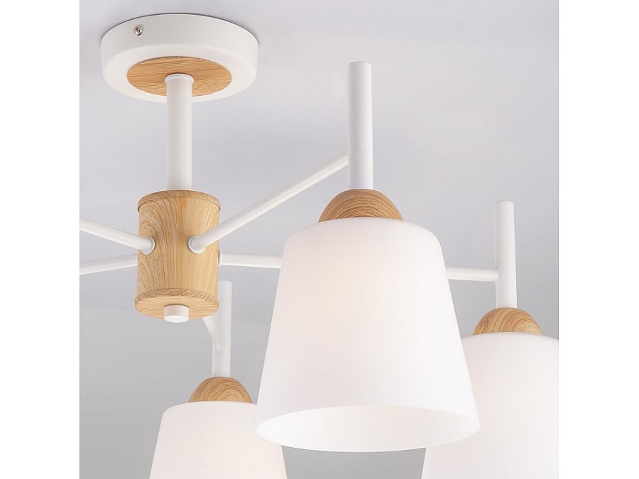 Люстра на штанге Eurosvet Fresco 70085/5 белый