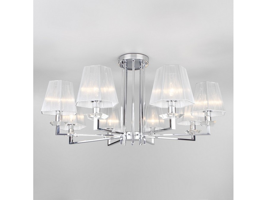 Люстра на штанге Eurosvet Alegria 60125/8 хром Smart (60114/8)