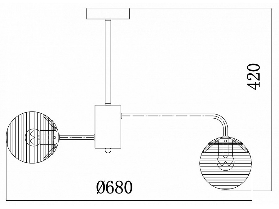 Люстра на штанге Escada Twilight 646/6P