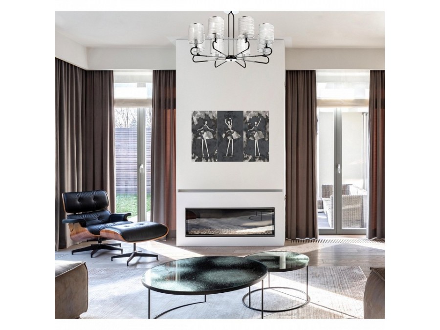 Люстра на штанге DeMarkt Конрад 10 667012508