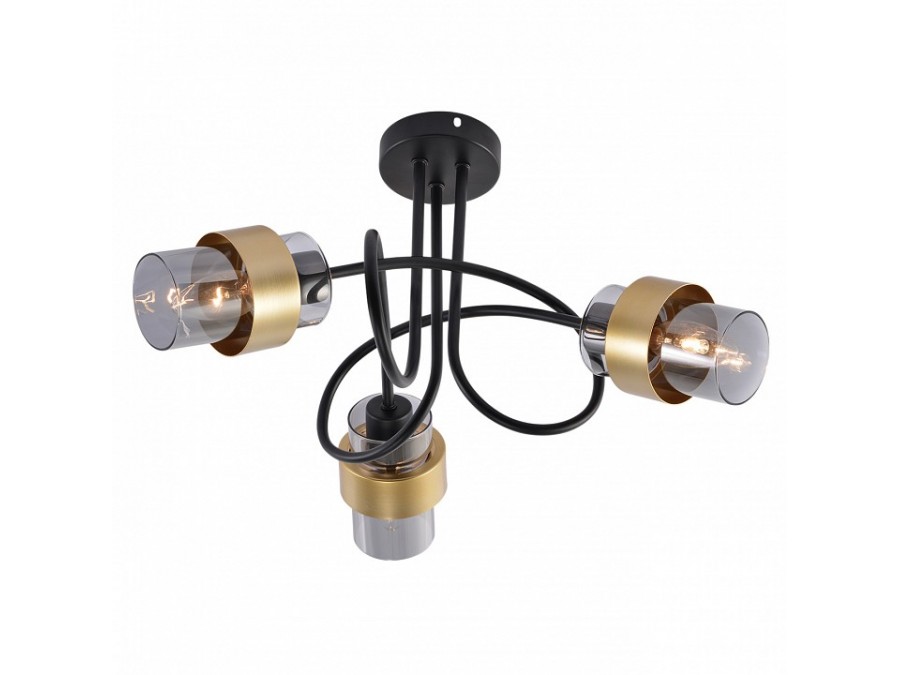 Люстра на штанге Escada  1139/3P Black/Gold