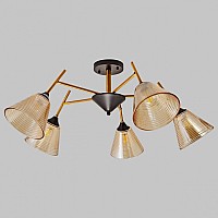 Люстра на штанге Imex MD.4250 MD.4250-5-S-COP+BK