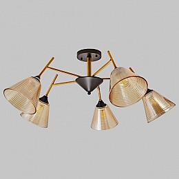Люстра на штанге Imex MD.4250 MD.4250-5-S-COP+BK