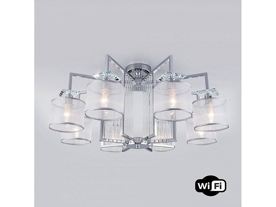 Люстра на штанге Eurosvet Fargo 60123/8 хром Smart