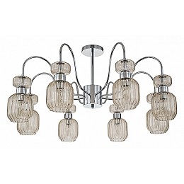 Люстра на штанге Escada Gloss 1141/8PL Chrome/Beige