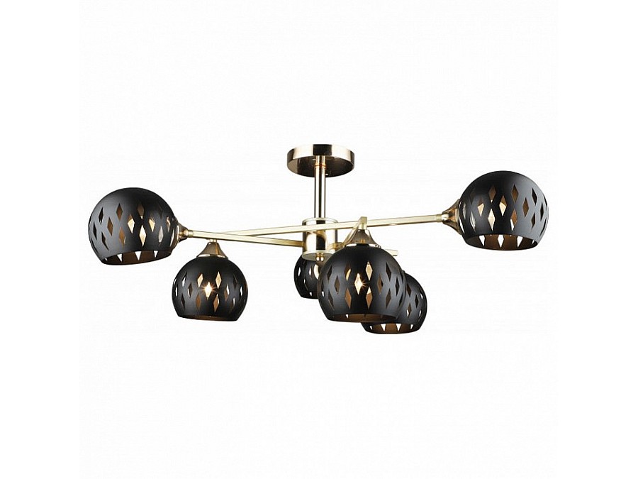 Люстра на штанге Imex MD.4211 MD.4211-6-S-GD+FGD