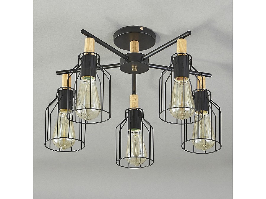 Люстра на штанге Escada Texas 469/5PL Black