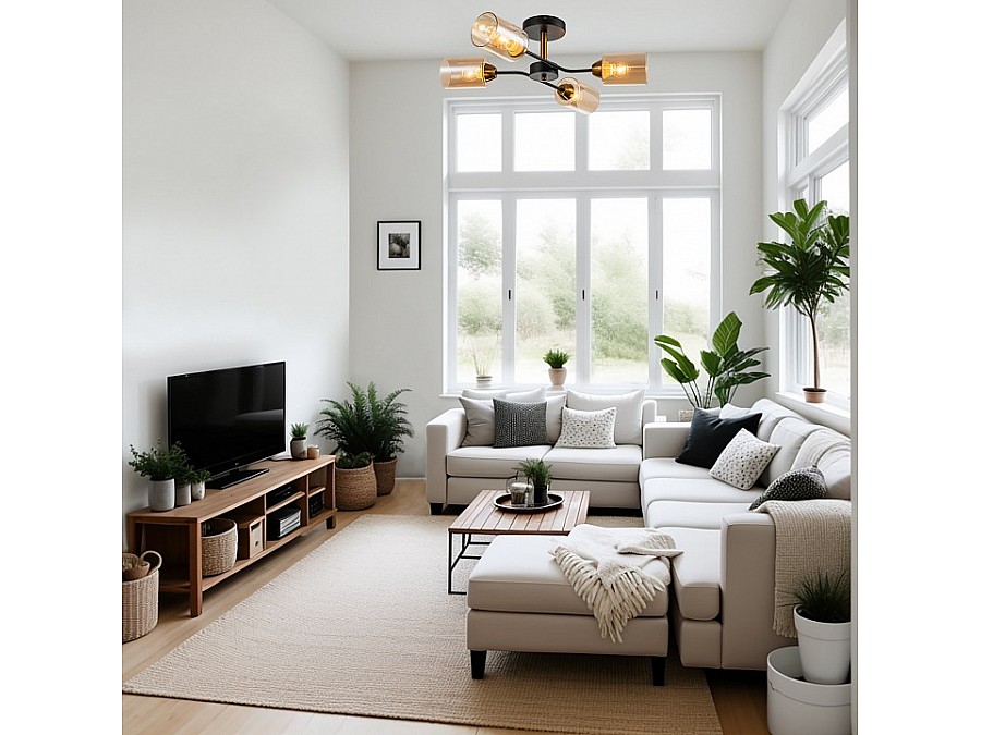 Люстра на штанге Escada Vertigo 1131/4P Black/Gold