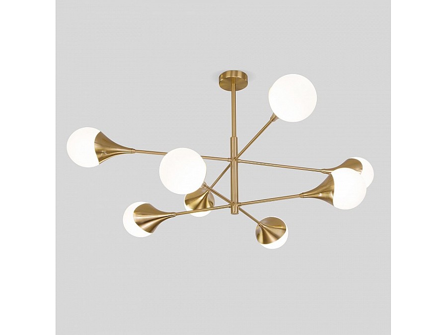 Люстра на штанге Eurosvet Calyx 60168/8 латунь