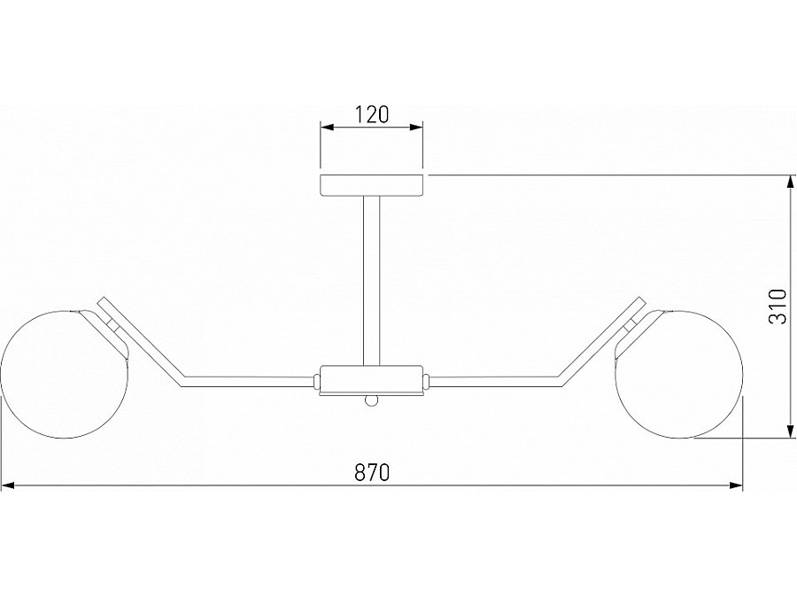 Люстра на штанге Eurosvet Frost 70154/8 латунь