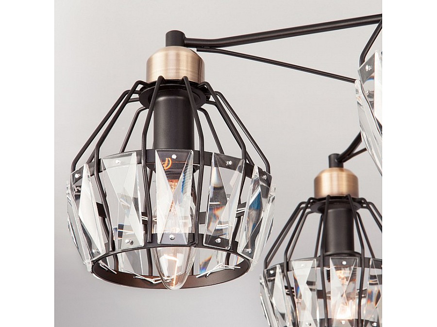 Люстра на штанге Eurosvet Lord 70075/5 черный