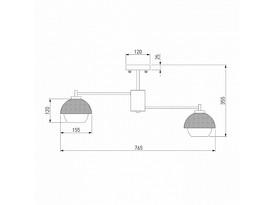 Люстра на штанге Eurosvet Nocciola 70106/8 черный