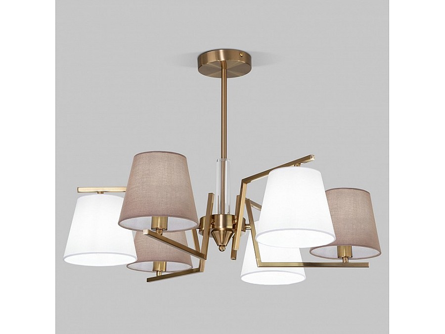 Люстра на штанге Eurosvet Ozark 60149/6 латунь