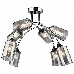 Люстра на штанге Imex MD.2195 MD.2195-8-S-BK+CH