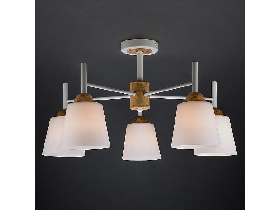 Люстра на штанге Eurosvet Fresco 70085/5 белый