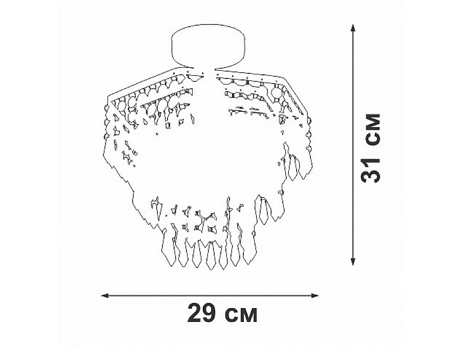 Люстра на штанге Vitaluce V5883 V5883-1/1PL