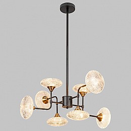 Люстра на штанге Imex MD.1232 MD.1232-8-P-BK+AGD