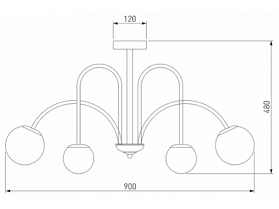 Люстра на штанге Eurosvet Alix 30177/6 латунь