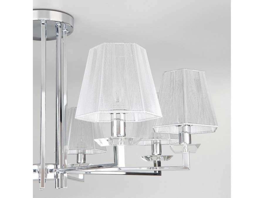 Люстра на штанге Eurosvet Alegria 60125/8 хром Smart (60114/8)