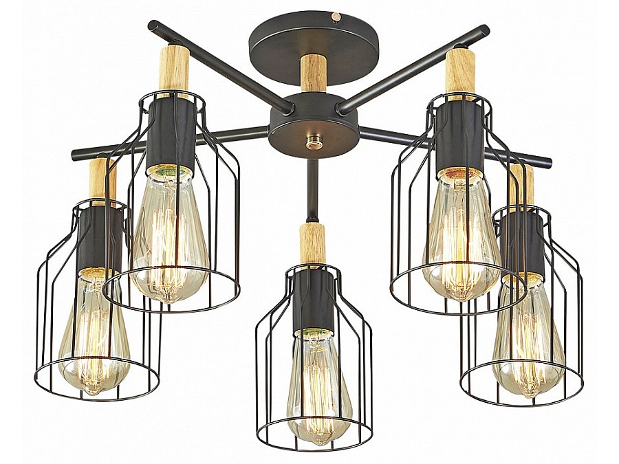 Люстра на штанге Escada Texas 469/5PL Black