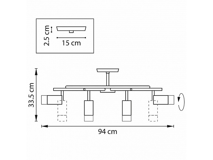 Люстра на штанге Lightstar Rullo LR7183781