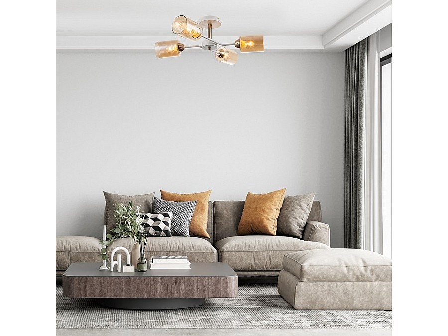 Люстра на штанге Escada Vertigo 1131/4P White/Gold