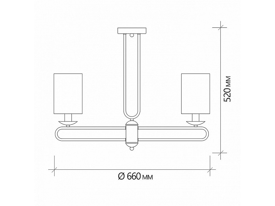 Люстра на штанге Escada Eclipse 10166/5PL Chrome