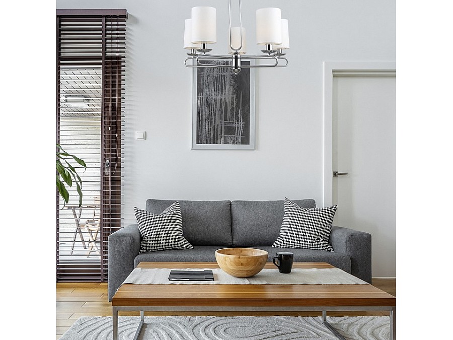 Люстра на штанге Escada Eclipse 10166/5PL Chrome