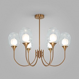 Люстра на штанге Eurosvet Spritz 70217/6 латунь