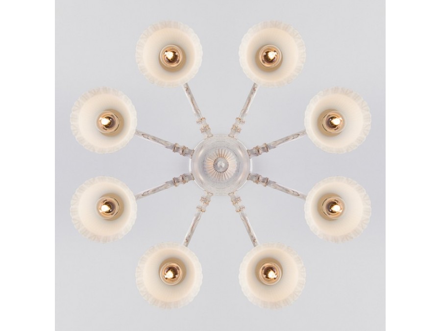Люстра на штанге Eurosvet Campina 60107/8 белый с золотом