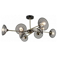 Люстра на штанге Imex MD.5700 MD.5700-8-S-AB+BK
