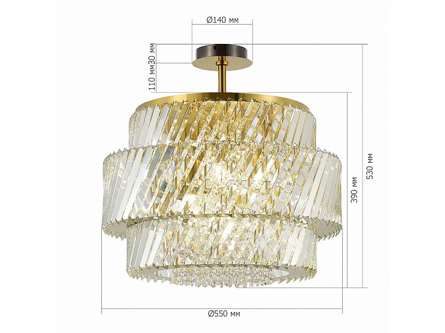 Люстра на штанге ST-Luce RITZ SL6138.313.12