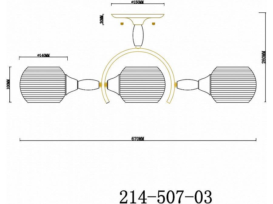 Люстра на штанге Velante  214-507-03