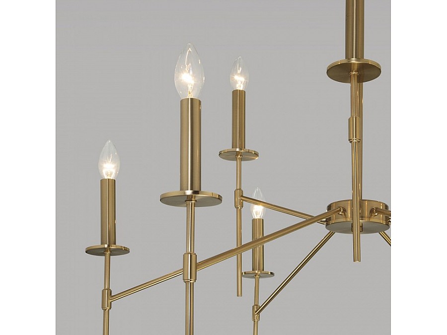 Люстра на штанге Eurosvet Anders 60142/9 латунь
