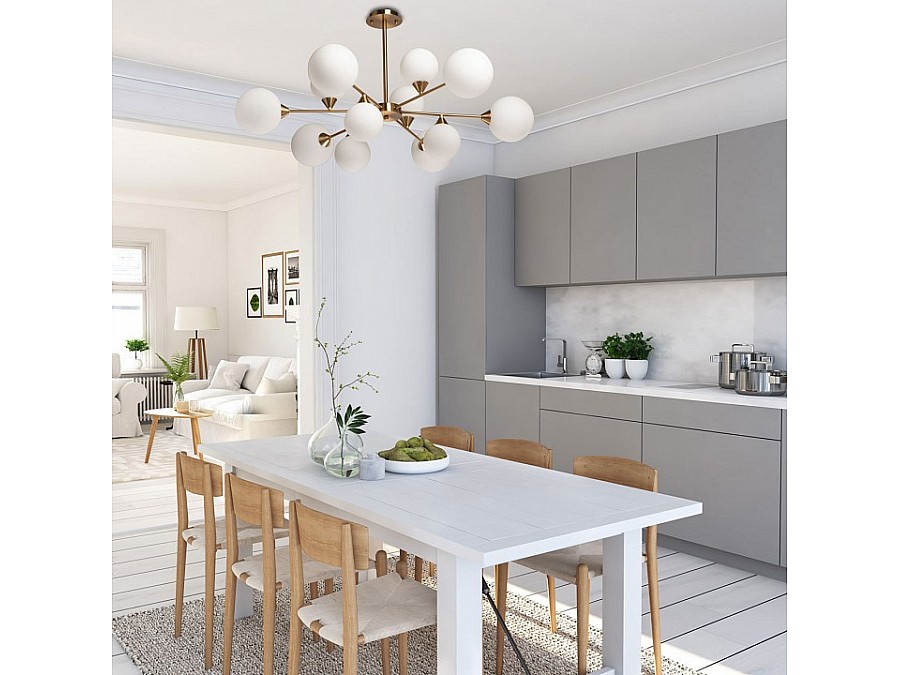 Люстра на штанге DeMarkt Оливия 18 306015612