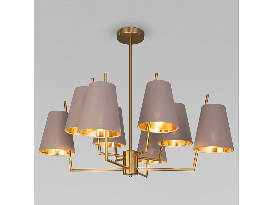 Люстра на штанге Eurosvet Topanga 60173/8 латунь