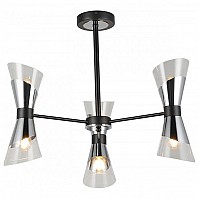 Люстра на штанге Imex MD.51913 MD.51913-6-S-BK+CH