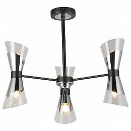 Люстра на штанге Imex MD.51913 MD.51913-6-S-BK+CH