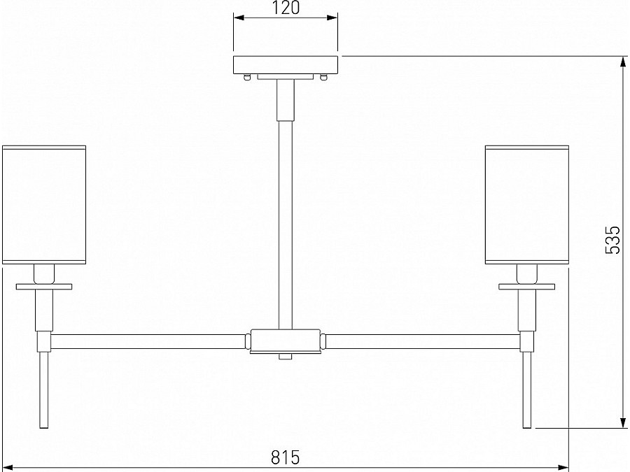 Люстра на штанге Eurosvet Brielle 60132/8 латунь