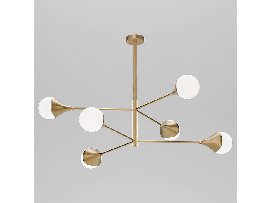 Люстра на штанге Eurosvet Calyx 60168/6 латунь