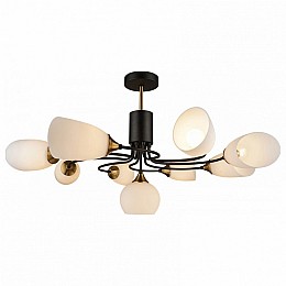 Люстра на штанге Imex MD.3862 MD.3862-9-S BK+CP