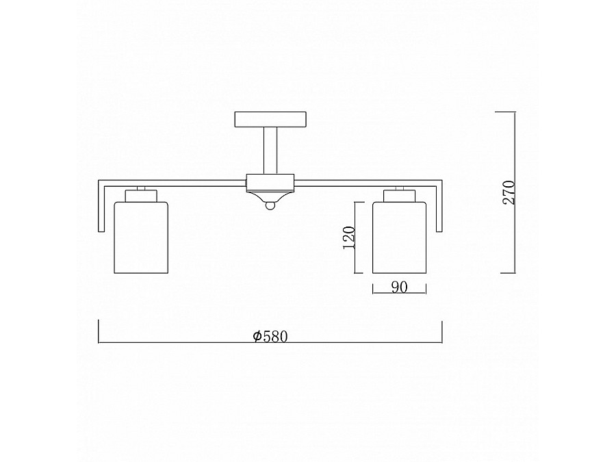 Люстра на штанге Escada Style 1142/5P Gold